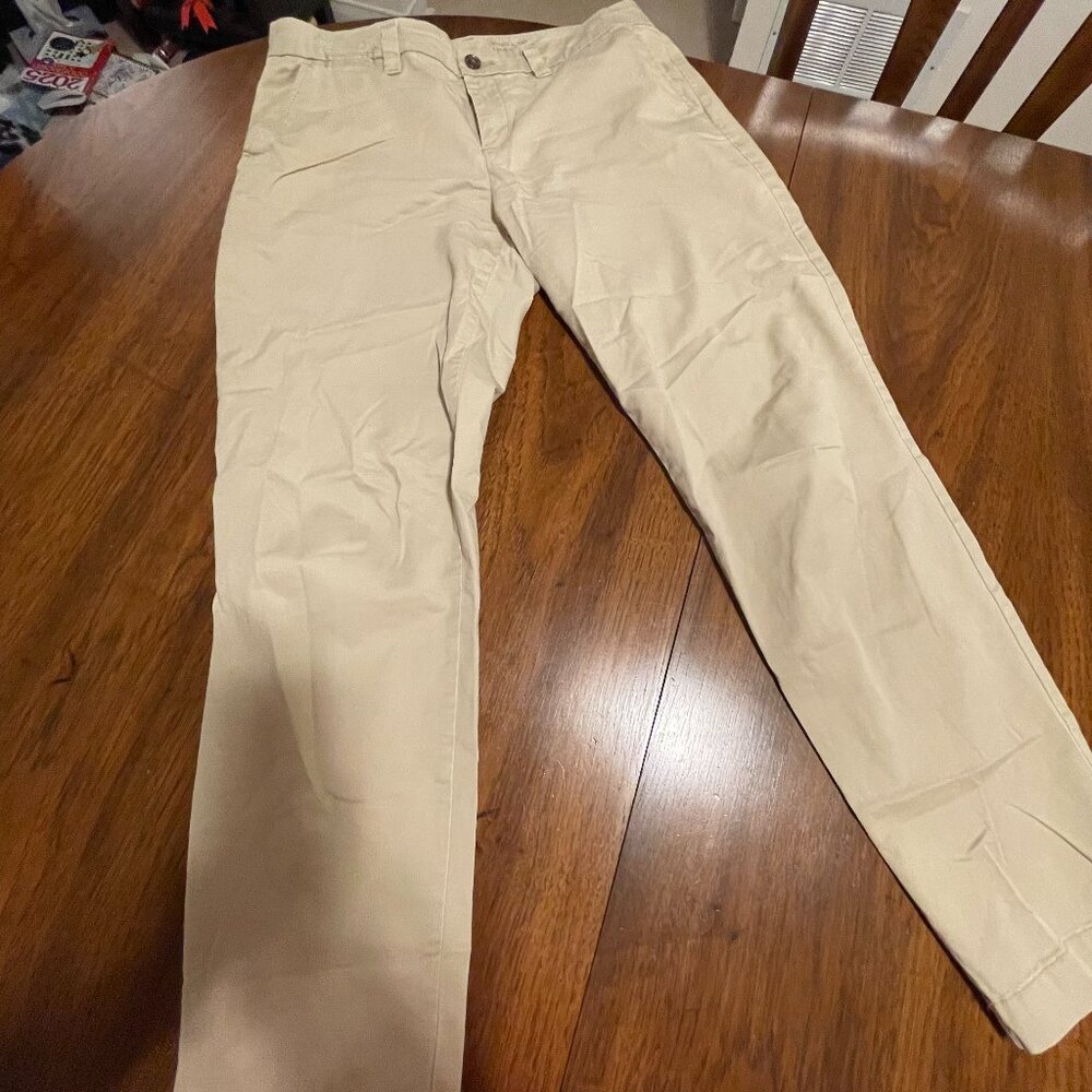 Khaki Straight leg pants
